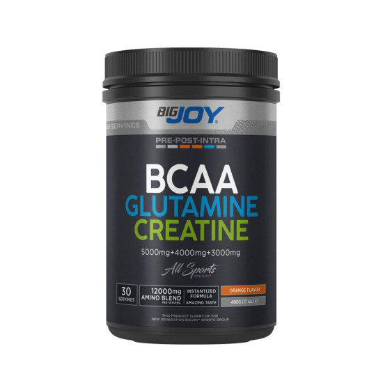 Bigjoy Sports Amino Asit - KREATİN+Bcaa+Glutamine PORTAKAL Aromalı 30 Servis 480gr