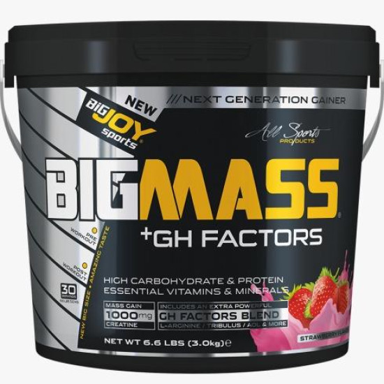 Bigjoy Sports Big Mass +GH Factors 5000 Gr Çilek