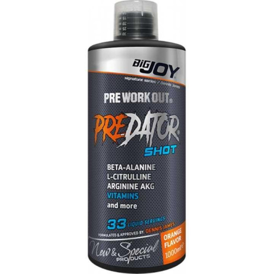 Bigjoy Sports Preworkout Predator Shot Portakal 1000 ml