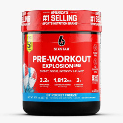 Six Star Pre-Workout Powder Explosion 2.0 Electrolyte Matrix, Icy Rocket Freeze 30 Servings