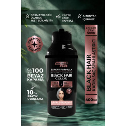 Softto Plus Expert Woman Black Hair Color Siyah Kadınlara Doğal Görünüm 400ml