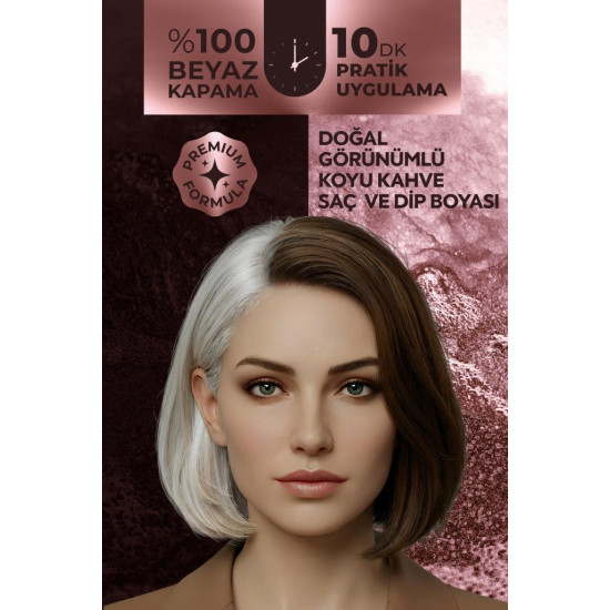 Softto Plus Expert Woman Brown Hair Color Koyu Kahve Kadınlara Özel Doğal Görünüm