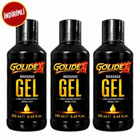 Golidex Massage Gel 250 ml Su Bazlı Kaydırıcı 3 Adet İNDİRİMLİ