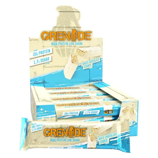 Grenade Protein Bar 60 Gr X 12 Adet - Beyaz Çikolata & Kurabiye