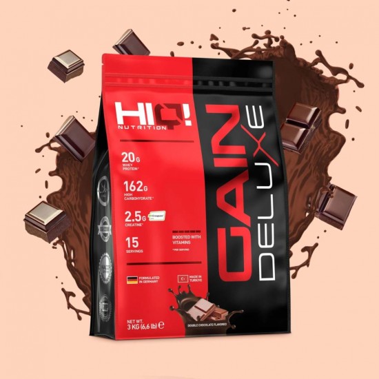 HIQ Nutrition Gain Deluxe 3000 Gr Double Chocolate