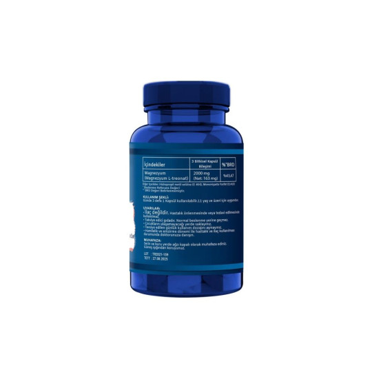 Ncs Magnezyum Magnesium L-threonate Vejeteryan 90 Bitkisel Kapsül