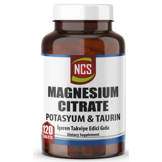 Ncs Magnezyum Sitrat 120 Tablet 4 Lü Form (Potasyum Taurin) & Vitamin B6 - Magnesium Citrate