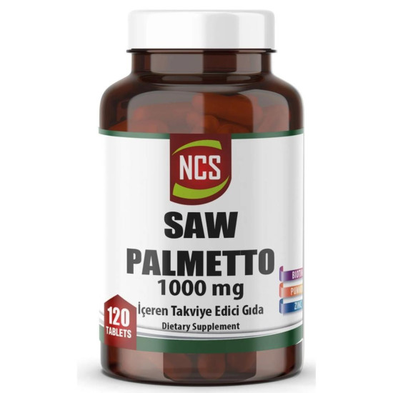 Ncs Saw Palmetto 1000 Mg Pumpkin Biotin Zinc Complex 120 Tablet