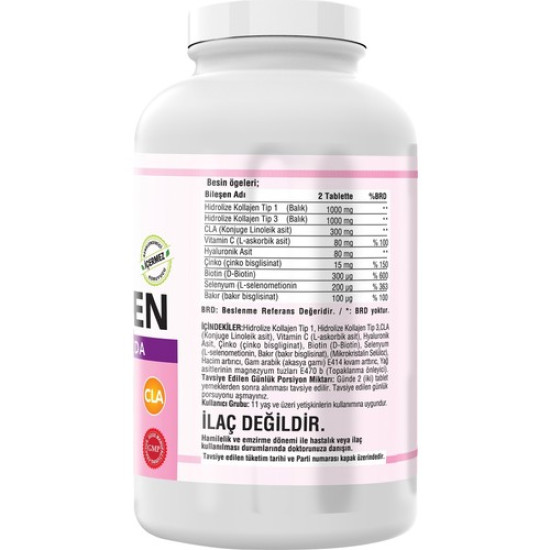 Ncs Type 1-3 Balık Collagen Cla Biotin 300 Tablet
