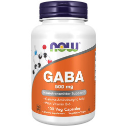 Now Foods Gaba 500MG 100 Veg Capsul USA