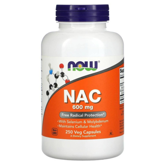 Now Foods NAC 600MG 250 Veg Capsul USA