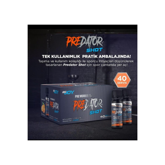 Bigjoy Sports Predator Shot Portakal 20 x 60ml