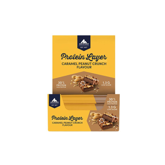 Multipower Protein Layer 50 Gr 18 Adet - Yer Fıstığı Karamel