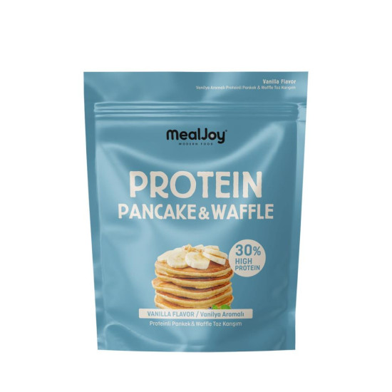 Mealjoy Protein PANCAKE & WAFFLE 600 gr Yüksek Proteinli Vanilya Aromalı