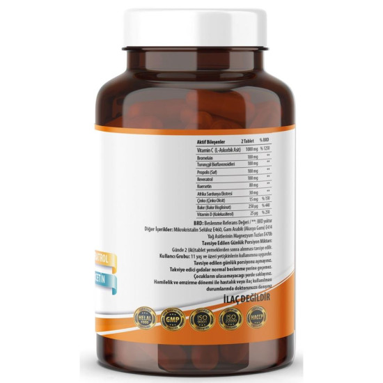 Ncs Vitamin C Çinko Propolis 60 Tablet Vitamin D