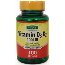 Vitapol Vitamin D3 Vitamin K2 100 Softgel