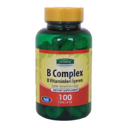 Vitapol Vitamin B Complex 100 Tablet B Vitamini Kompleks