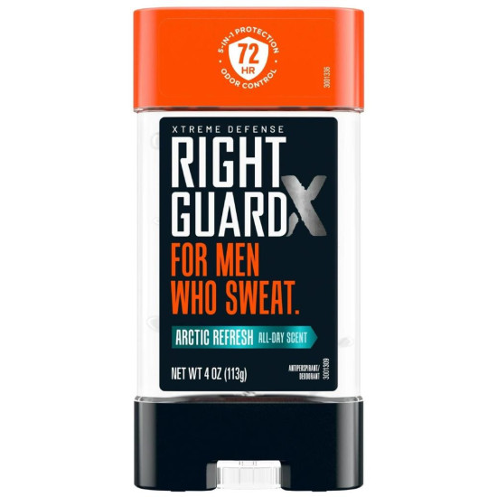 Right Guard Xtreme Defense Arctic Refresh Stick Jel Deodorant 113GR